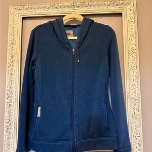 UGG Blue Fleece Lined Zip-Up Hoodie
